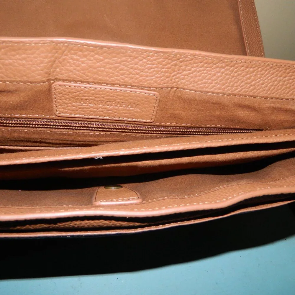 Mark & Graham Harvey Leather Messenger Bag